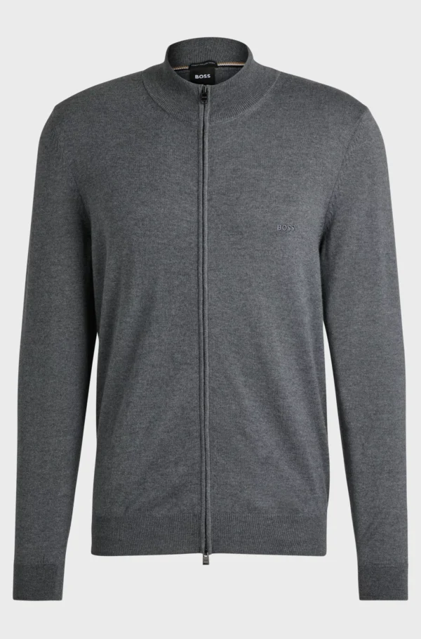 Lynlås strik - Grey