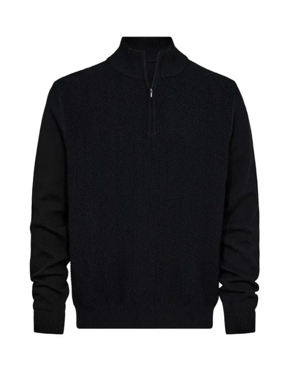 Billede nr 1. for Half zip knit modern fit - 500 NAVY