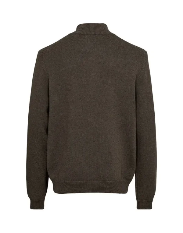 Billede nr 2. for Half zip knit modern fit - 880 CAMEL