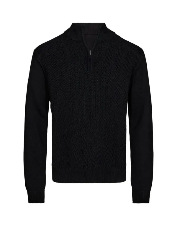 Billede nr 1. for Half zip knit modern fit - 980 BLACK