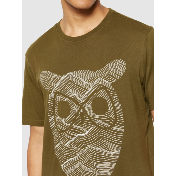 Billede nr 2. for Regular fit mountain t-shirt - Rege - 1100 DARK OLIVE