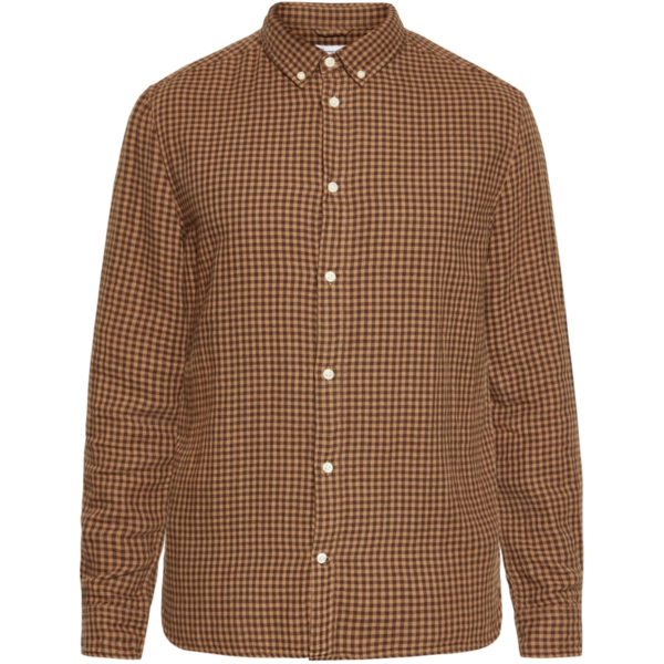 Billede nr 1. for Regular fit double layer checkered - 7026 BROWN CHEC