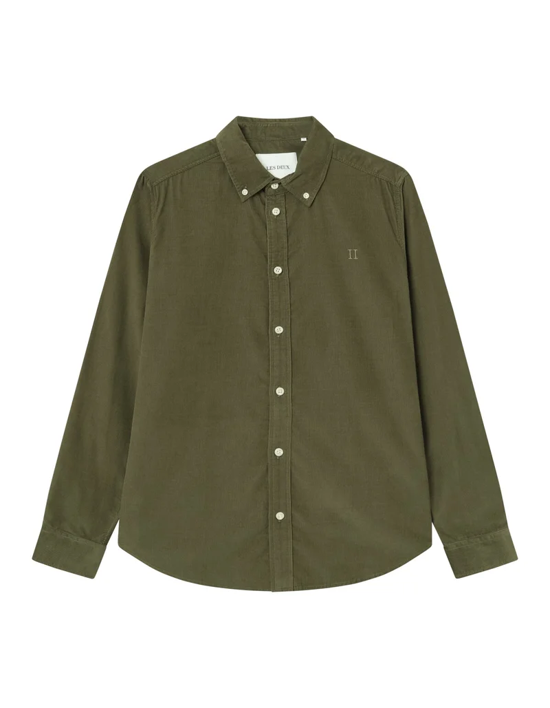 Billede nr 1. for Kristian Corduroy Shirt - 522522 OLIVE NI