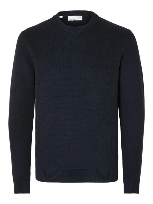 Billede nr 1. for SLHDANE LS KNIT STRUCTURE CREW NECK - SKY CAPTAIN