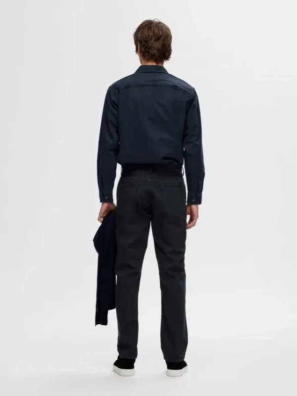 Billede nr 2. for SLH196-STRAIGHT BEN MARLON JEANS NO - DARK NAVY