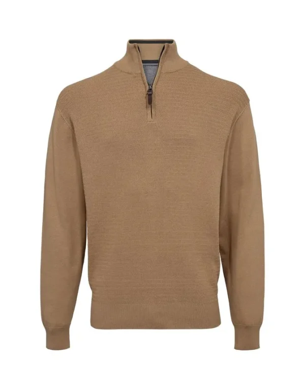 Billede nr 1. for Reg fit structure half zip - 815 SAND