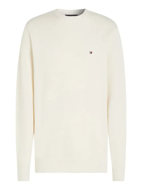 Billede nr 1. for ESSENTIAL STRUCTURE CREW NECK - Z00 IVORY PETAL