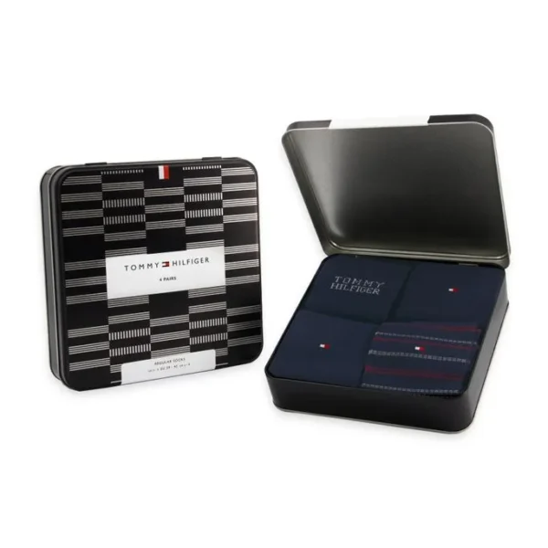 Billede nr 1. for TH MEN SOCK 4P TIN GIFTBOX TOMMY - 001 NAVY