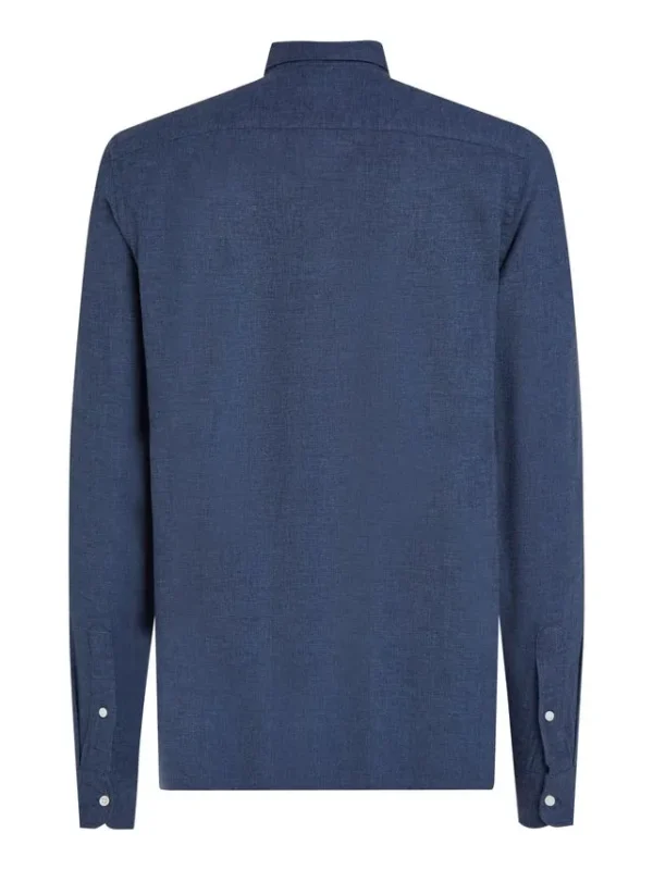 Billede nr 2. for BRUSHED LINEN SOLID SF SHIRT - DAF NIGHT SKY