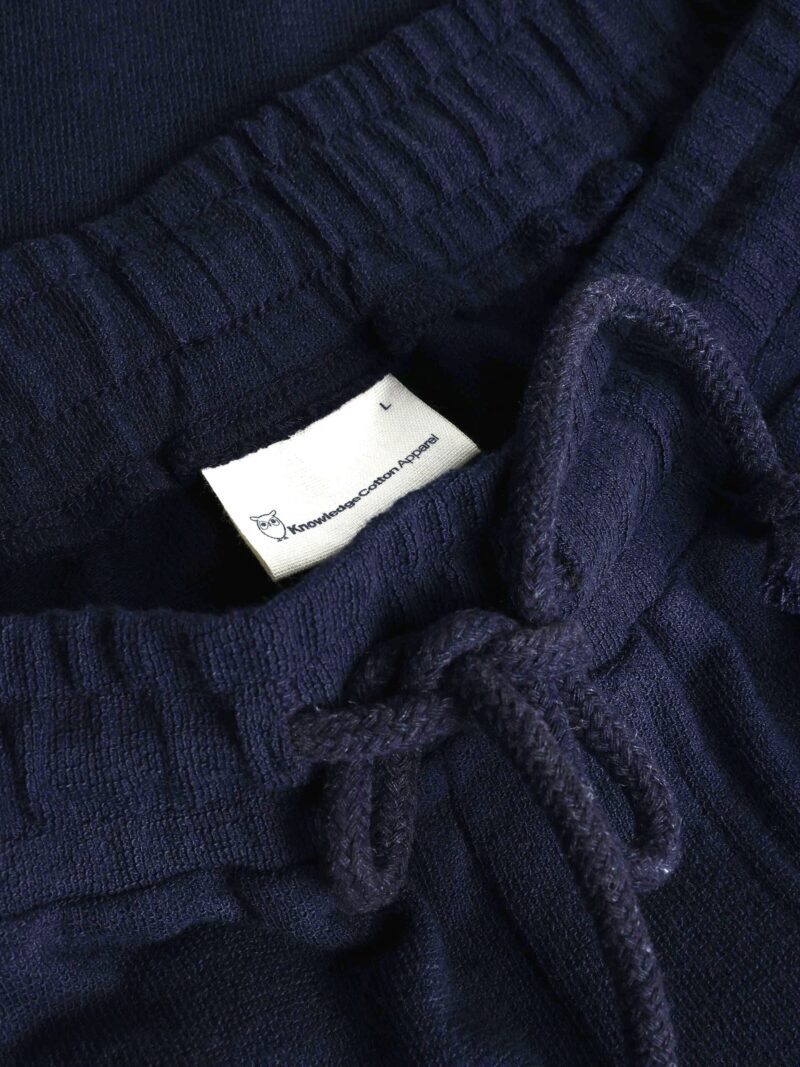 FIG loose fit bouclé jersey shorts  - Navy - Billede 3