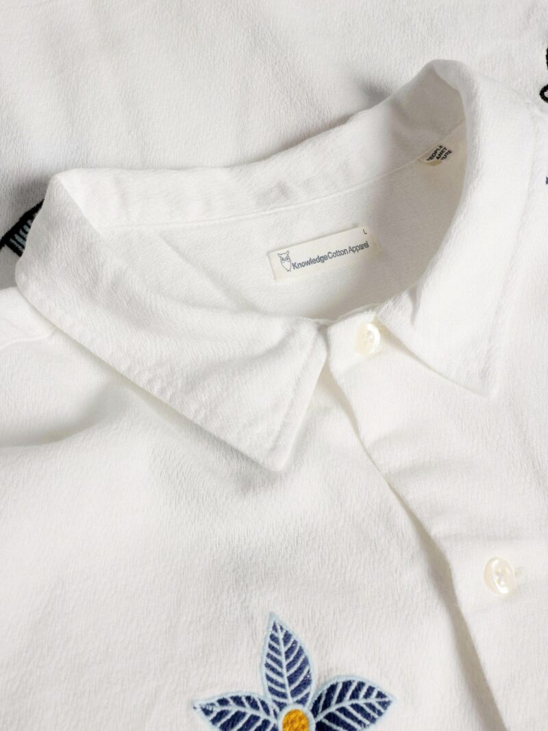 Box fit short sleeve shirt - White - Billede 2