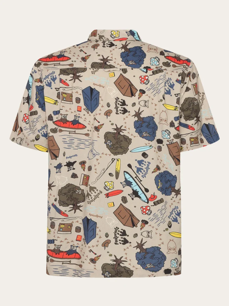 Regular fit structured short sleeve - Grey - Billede 2