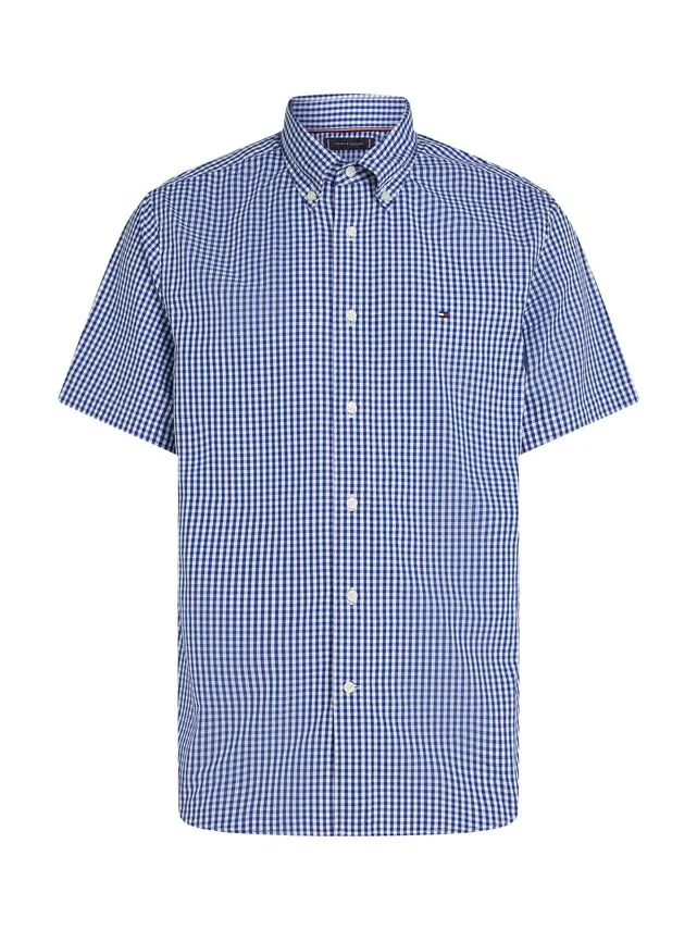 Billede nr 1. for FLEX POPLIN CHECK SS RF SHIRT - 0MS WEDGE BLUE