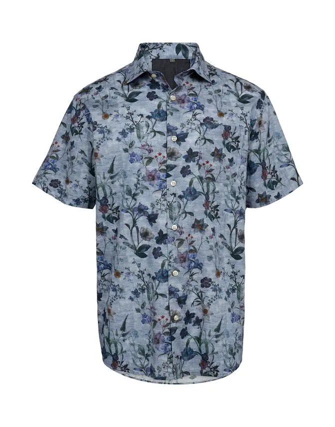 Billede nr 1. for Reg. fit s/s shirt - 540 DUSTY NAVY