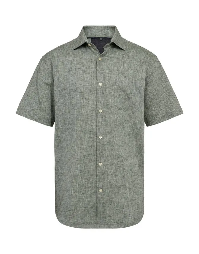 Billede nr 1. for Reg. fit linen s/s shirt - 780 ARMY