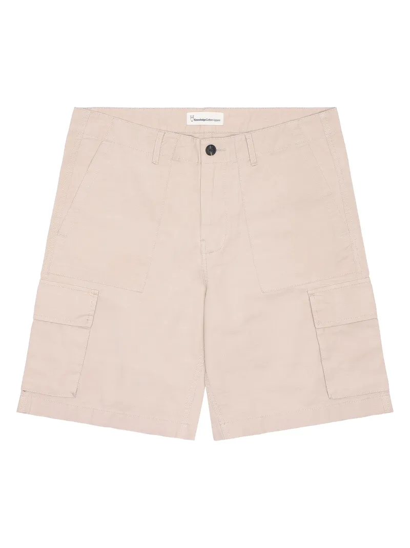 Billede nr 1. for FLINT wide slub yarn shorts - GOTS/ - 1228 LIGHT FEAT