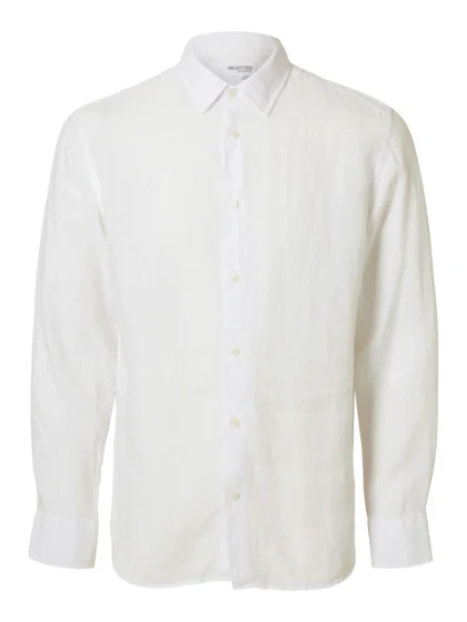 Billede nr 1. for SLHREGKYLIAN-LINEN SHIRT LS CLASSIC - WHITE