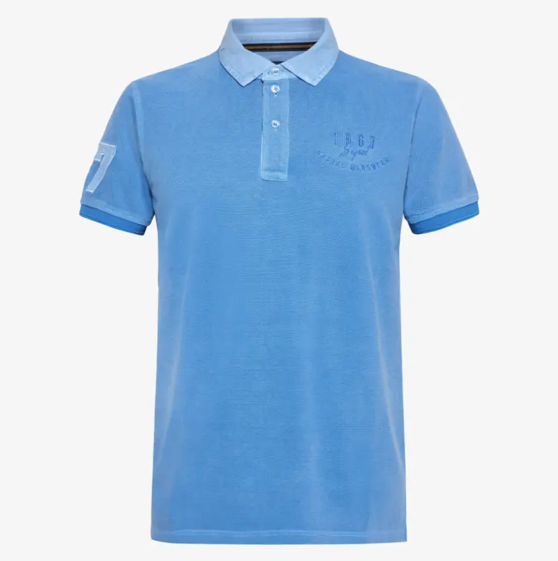 Billede nr 1. for OscarSi Badge Polo - 7166 BLUE SLIP