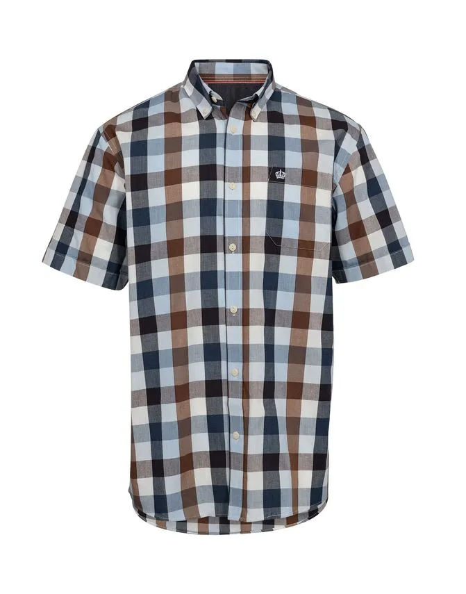 Billede nr 1. for Reg. fit s/s shirt - 840 CHOCO