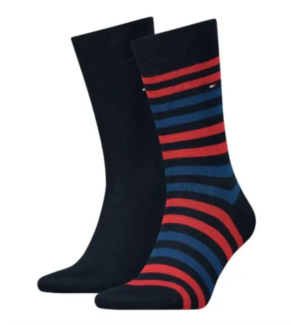 Billede nr 1. for TH MEN DUO STRIPE SOCK 2P, 43/46 - 085 TOMMY ORIGI