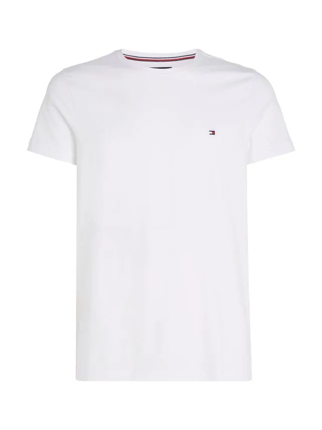 Billede nr 1. for CORE STRETCH SLIM C-NECK TEE - YBR WHITE