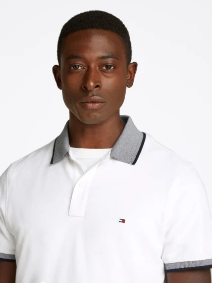 Billede nr 2. for LINEN PIQUE REG POLO - YBR WHITE