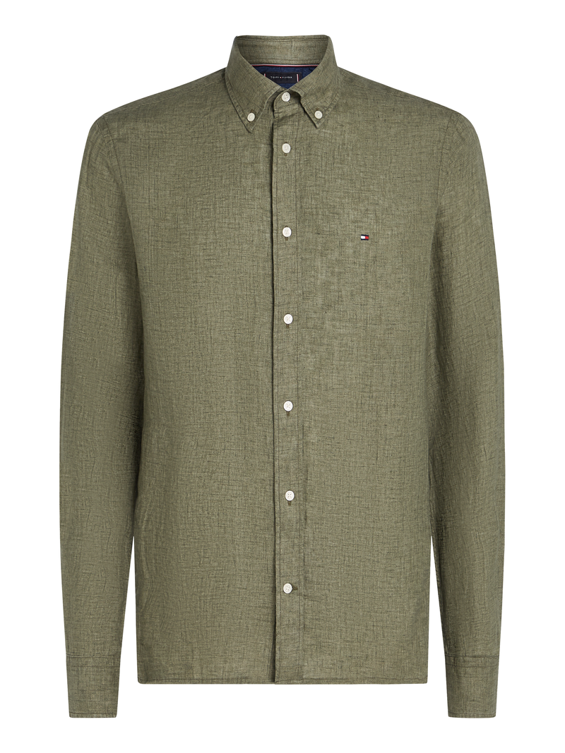 Billede nr 1. for PIGMENT DYED LI SOLID RF SHIRT - L9F FADED OLIVE