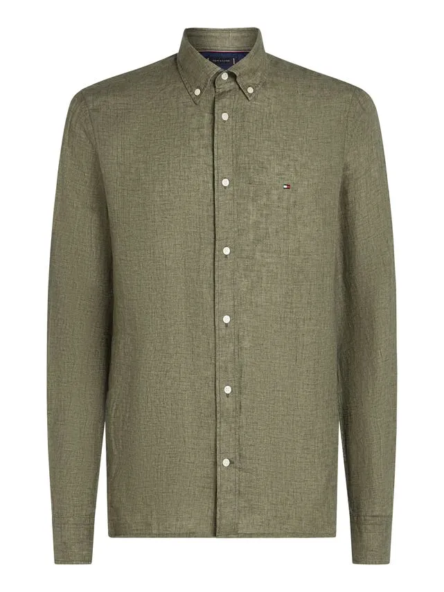 Billede nr 1. for PIGMENT DYED LI SOLID RF SHIRT - PLI BATTLE GREE