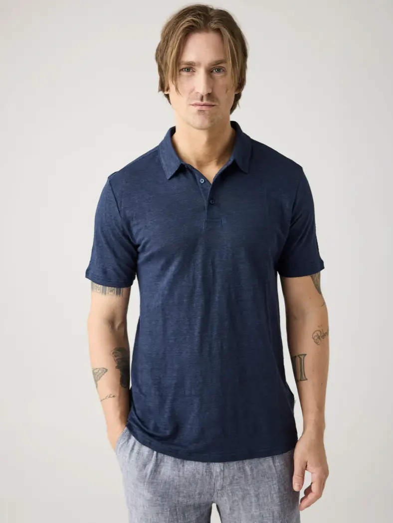 Billede nr 1. for Organic Linen polo GOTS/Vegan - 1001 TOTAL ECLI