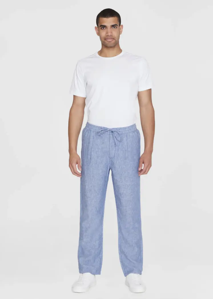 Billede nr 1. for FIG loose linen pants - GOTS/Vegan - 1432 MOONLIGHT