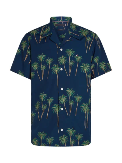 Billede nr 1. for LIGHTWEIGHT PALM SS RF SHIRT - DAF NIGHT SKY