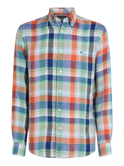 Billede nr 1. for LINEN SUMMER MADRAS RF SHIRT - 0PA BRILLIANT O