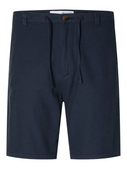 Billede nr 1. for SLHREGULAR-BRODY LINEN BLD SHORTS N - DARK SAPPHIRE