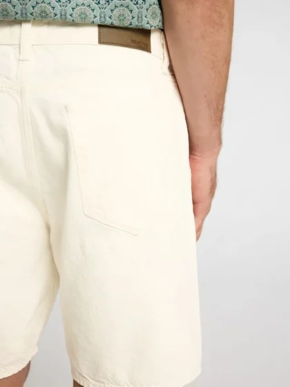 Billede nr 2. for SLHREG ALEX 201 ECRU HEMP SHORTS - WHITE DENIM