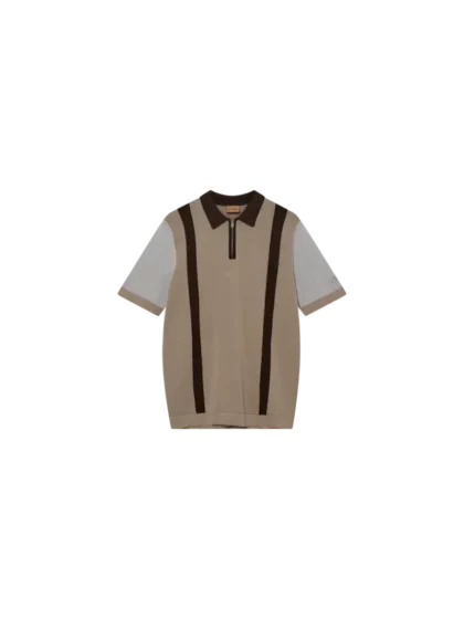 Billede nr 1. for MMGJustin Zip SS Knit Polo - 172 ALUMINUM