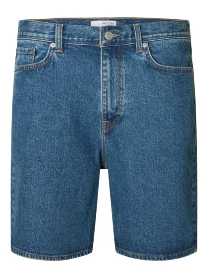 Billede nr 1. for SLHREG ALEX MID BLUE DENIM SHORTS - MEDIUM BLUE DEN