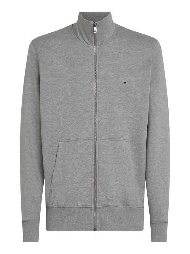 ESSENTIAL TERRY ZT STAND COLLAR - grey