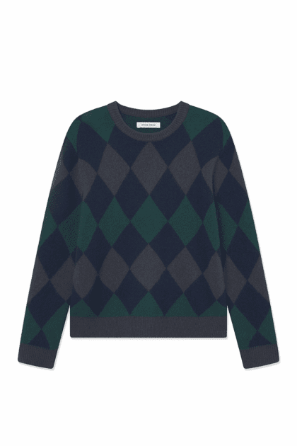WWJan crew neck - green check