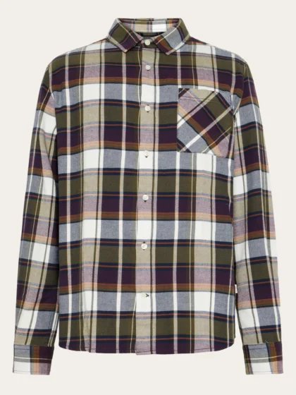 Checked Flannel Shirt - blue