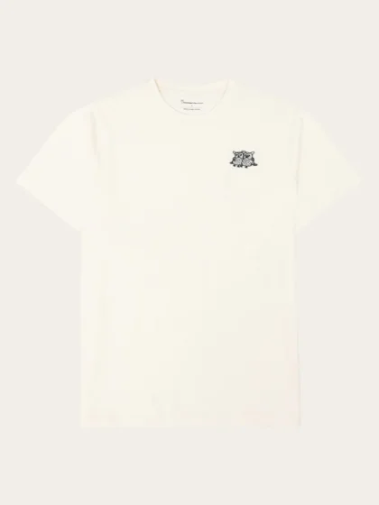 Chest Embroidery T-Shirt - ivory