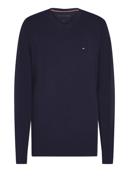 STRETCH SLIM FIT LONG SLEEVE TEE - Blue