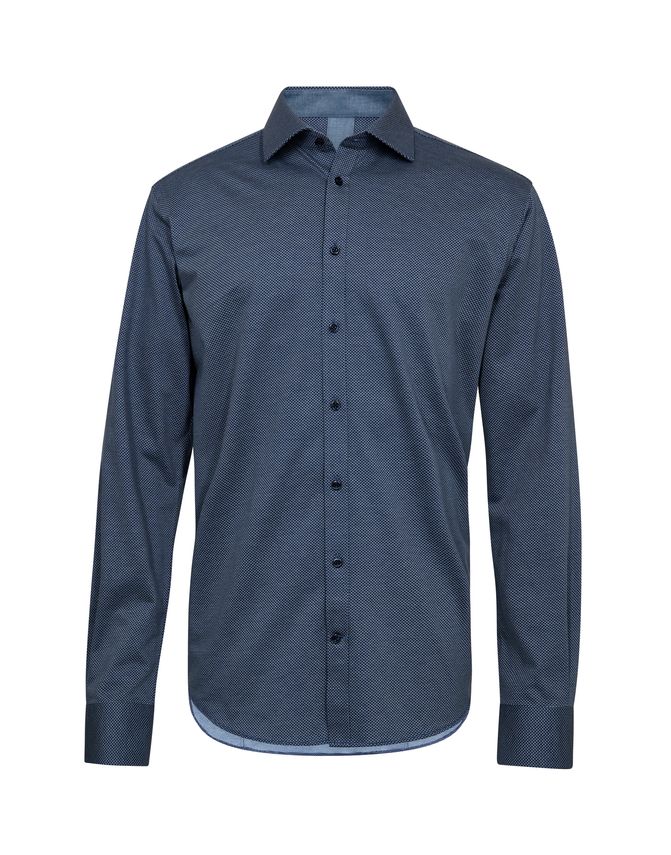 Mens shirt l/s modern fit - navy