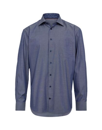 Mens shirt l/s regular fit - navy