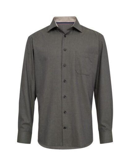 Mens shirt l/s regular fit - army