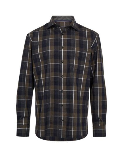 Mens shirt l/s regular fit - army