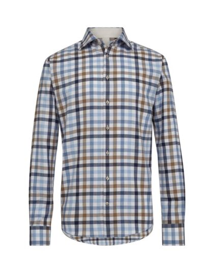 Mens shirt l/s modern fit - light blue