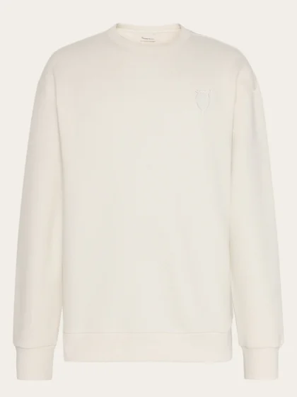 Loose fit heavy diagonal structure  - ivory