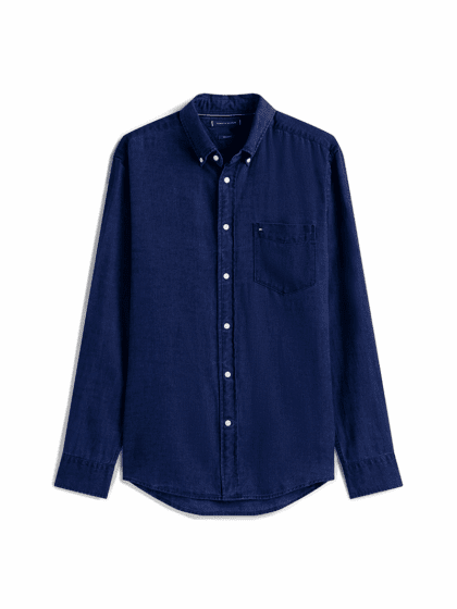 FLANNEL INDIGO SHIRT - dark blue