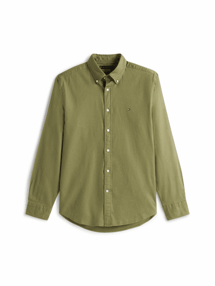 FLEX FLANNEL SOLID RF SHIRT - green