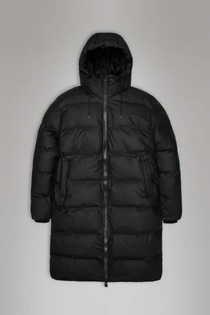 Alta Longer Puffer Jacket - BLACK